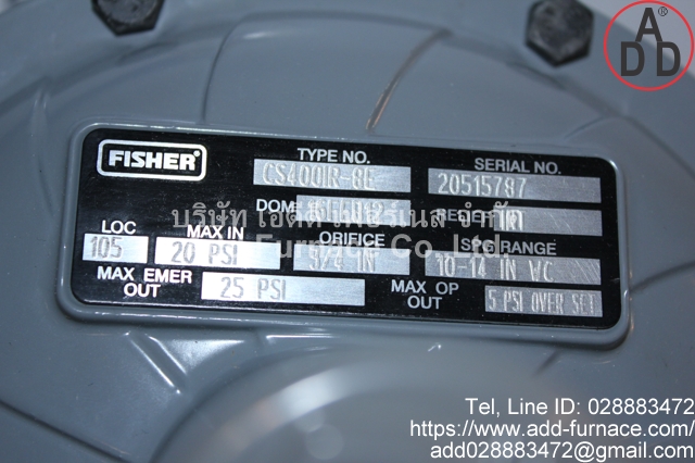 Fisher Type No CS400IR-8E (2)